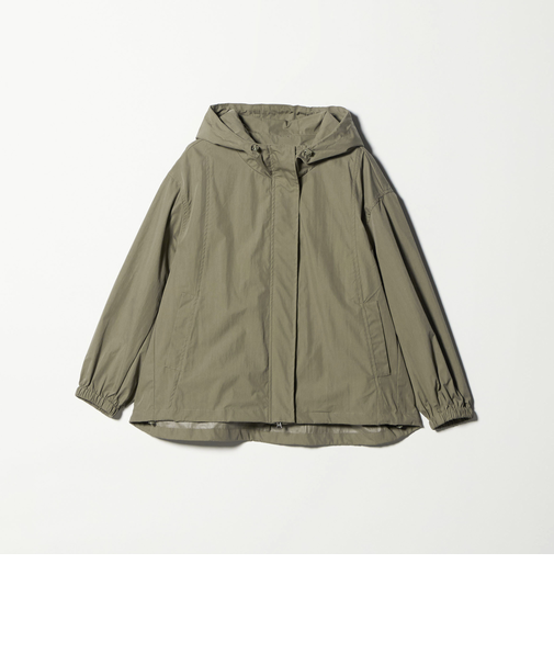 【WEB限定】コットンナイロン フードブルゾン ウォッシャブル