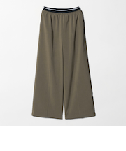 ラインゴム ワイドパンツ ウォッシャブル