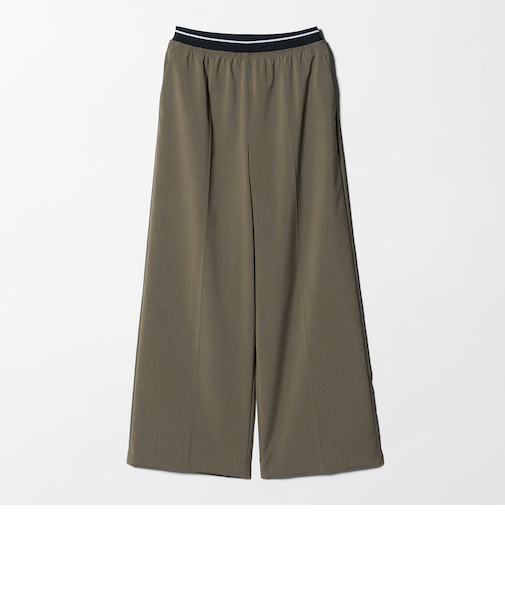 ラインゴム ワイドパンツ ウォッシャブル