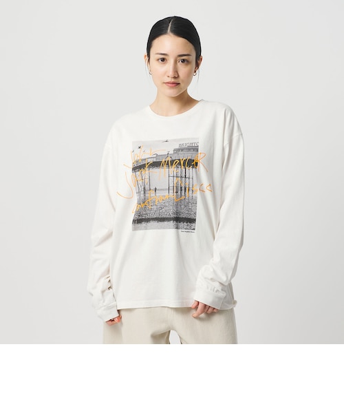 BEAUTY&YOUTH別注 J.Jmercer プリントロングスリーブTシャツ 別注】＜J.Jmercer＞プリント ロングスリーブTシャツ｜ビューティー