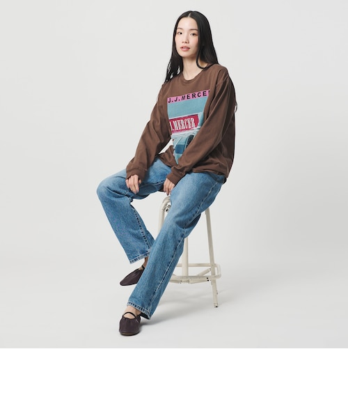 BEAUTY&YOUTH別注 J.Jmercer プリントロングスリーブTシャツ 別注】＜J.Jmercer＞プリント ロングスリーブTシャツ｜ビューティー