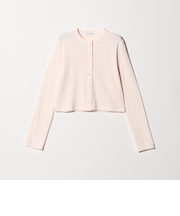 コットン パターンメッシュ カーディガン ウォッシャブル