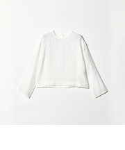 ピンドット シアージャガード ブラウス ウォッシャブル