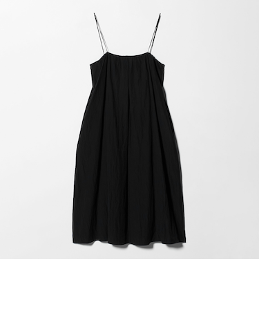 ギャザー ロングキャミソール ワンピース ウォッシャブル