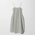 ギャザー ロングキャミソール ワンピース ウォッシャブル