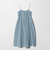 ギャザー ロングキャミソール ワンピース ウォッシャブル