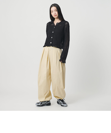 コットンナイロン バルーンパンツ ウォッシャブル