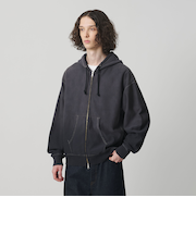 サンフェード フレンチテリー フルジップ フーディー