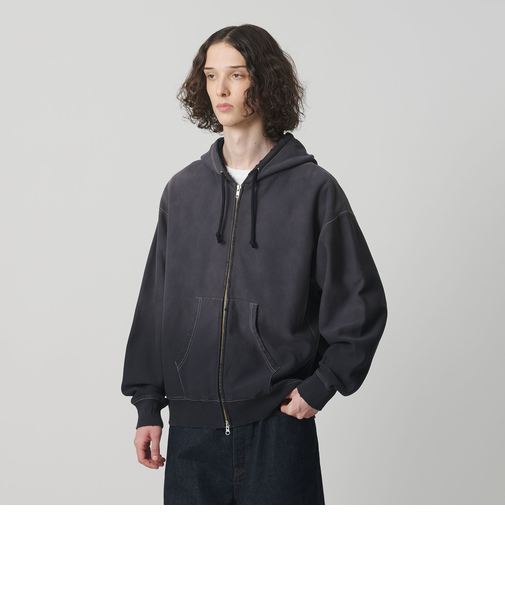 サンフェード フレンチテリー フルジップ フーディー