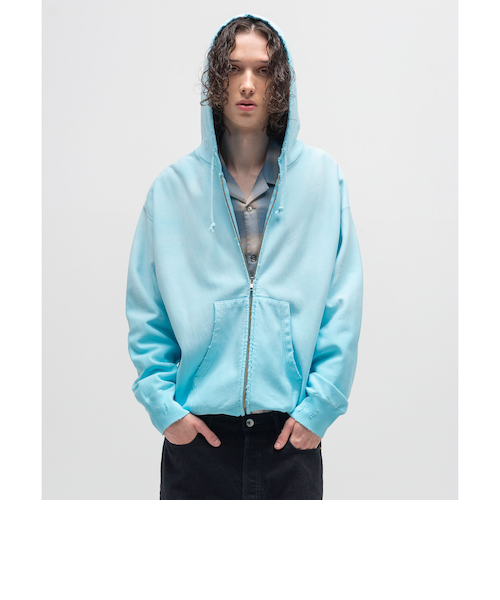 サンフェード フレンチテリー フルジップ フーディー｜ビューティー