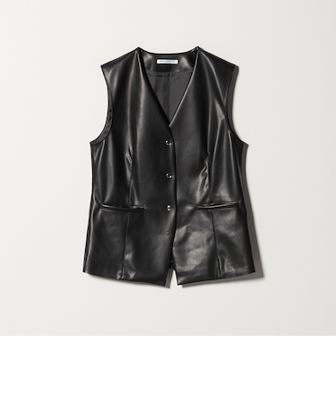 レザーライク ベスト