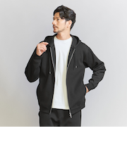 【WEB限定 WARDROBE SMART】ダブルニット ジップパーカー/セットアップ対応【抗菌・防臭】