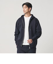 【WEB限定 WARDROBE SMART】ダブルニット ジップパーカー/セットアップ対応【抗菌・防臭】