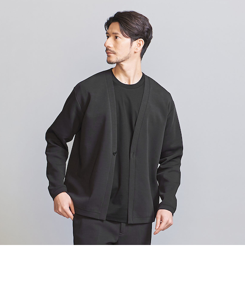 【WEB限定 WARDROBE SMART】ダブルニット カーディガン/セットアップ対応【抗菌・防臭】