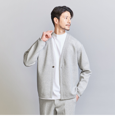 【WEB限定 WARDROBE SMART】ダブルニット カーディガン/セットアップ対応【抗菌・防臭】