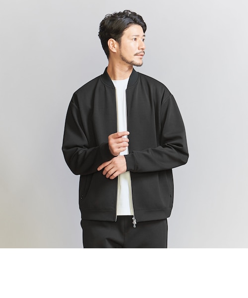 WEB限定 WARDROBE SMART】ダブルニット ジップブルゾン/セットアップ