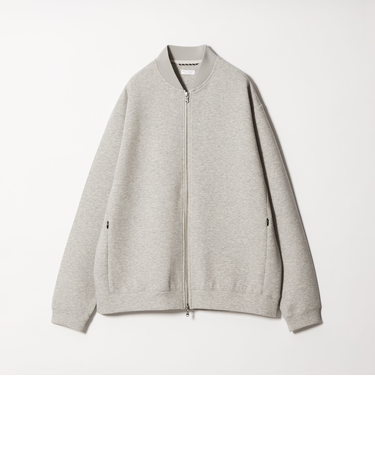 【WEB限定 WARDROBE SMART】ダブルニット ジップブルゾン/セットアップ対応【抗菌・防臭】