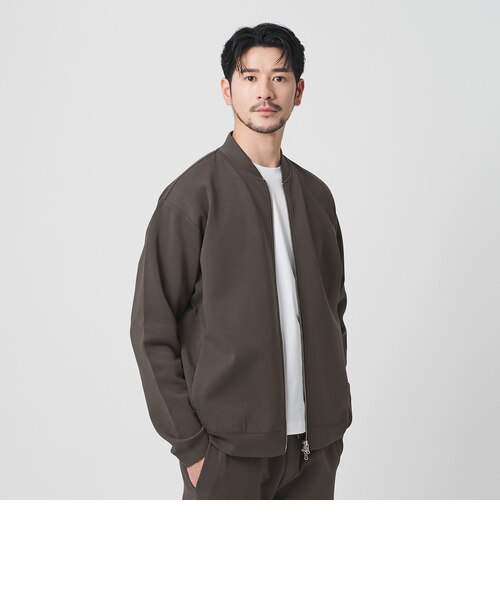 完売品 ジップブルゾン SMART】ダブルニット WARDROBE 【WEB限定 WEB限定 ジップブルゾン/セットアップ SMART】ダブルニット WARDROBE ジャケット・アウター