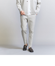 【WEB限定 WARDROBE SMART】ダブルニット ノープリーツ スラックス パンツ/セットアップ対応	【抗菌・防臭】