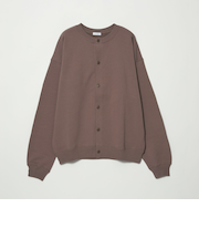 【WEB限定】クルーネック スウェット カーディガン