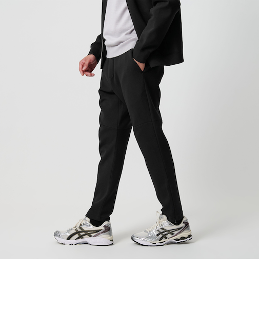 【WEB限定 WARDROBE SMART】ダブルニット イージーパンツ/セットアップ対応【抗菌・防臭】