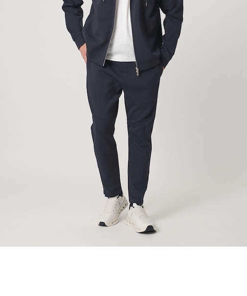 【WEB限定 WARDROBE SMART】ダブルニット イージーパンツ/セットアップ対応【抗菌・防臭】