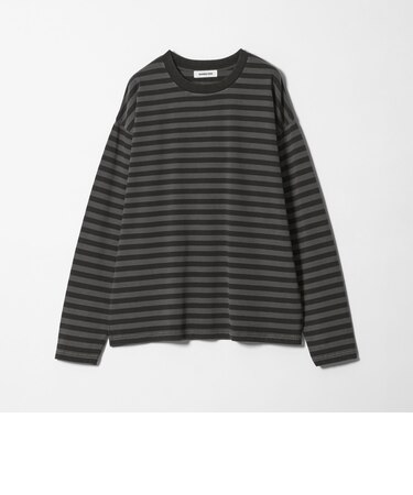 ウォッシュド ボーダー ロングスリーブ Tシャツ