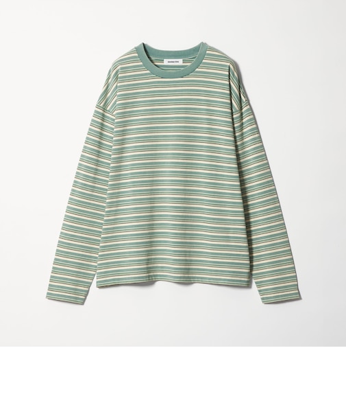 ウォッシュド ボーダー ロングスリーブ Tシャツ