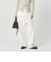 コットン エンブロイダリー パンツ