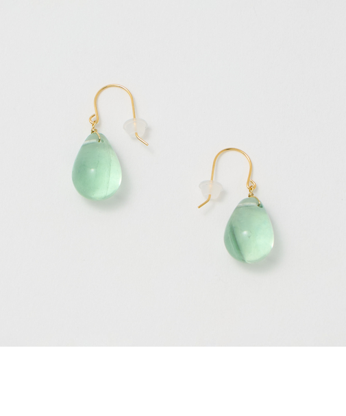 ＜Causerie＞クリア ドロップ ピアス