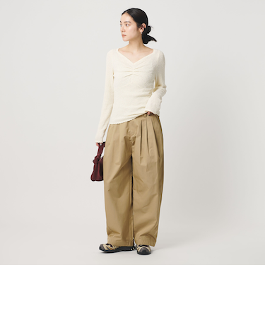 【WEB限定】バレルワイドチノパンツ ウォッシャブル