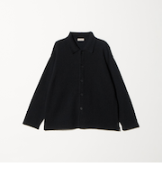 ツイスト コットン ニットシャツ