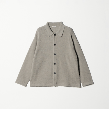 ツイスト コットン ニットシャツ