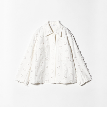 コットン エンブロイダリー ジャケット