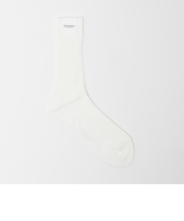 カラー リブ ソックス