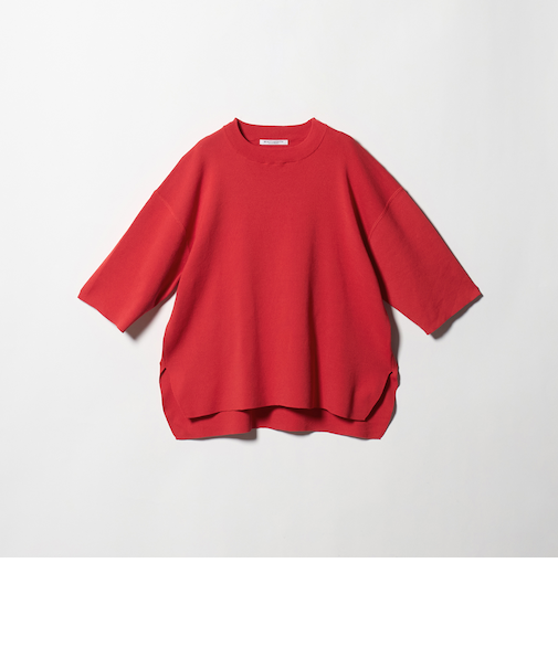 ハーフスリーブ ニットプルオーバー ウォッシャブル