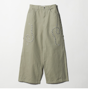 コットン メタルモチーフ ペインターパンツ