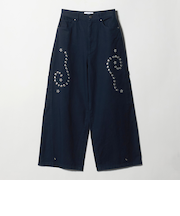 コットン メタルモチーフ ペインターパンツ