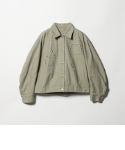 コットン メタルモチーフ ブルゾン