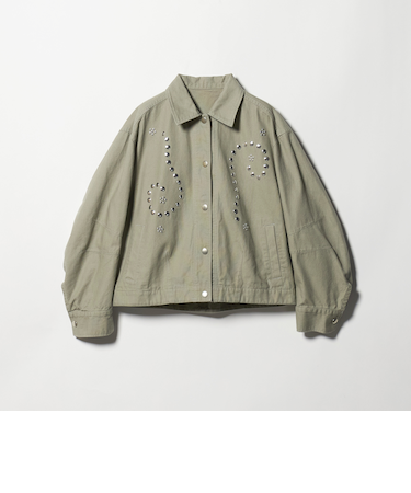 コットン メタルモチーフ ブルゾン
