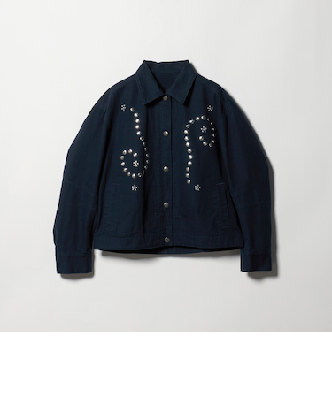 コットン メタルモチーフ ブルゾン