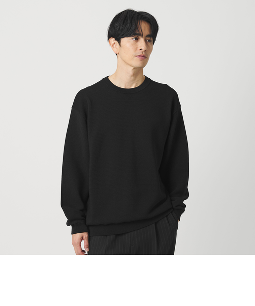 パール ステッチ フォルム クルーネック ニット ウォシャブル