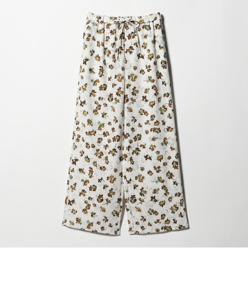 フラワープリント イージーパンツ ウォッシャブル
