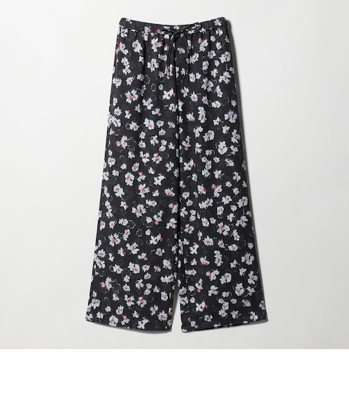 フラワープリント イージーパンツ ウォッシャブル