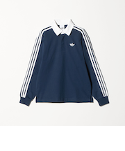 ＜adidas Originals＞スリーストライプス ラグビー ロングスリーブカットソー