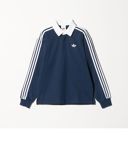 ＜adidas Originals＞スリーストライプス ラグビー ロングスリーブカットソー