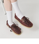 ＜Clarks Originals＞Godney Boat シューズ/ダークブラウン