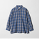 コットン チェック オーバーサイズ シャツ