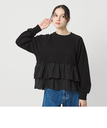 【WEB限定】ティアード スウェットプルオーバー