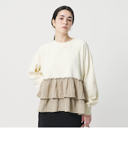 【WEB限定】ティアード スウェットプルオーバー